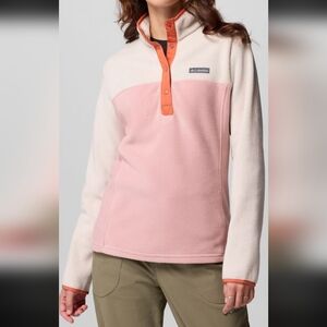 Columbia Pink and Cream Teddy Jacket